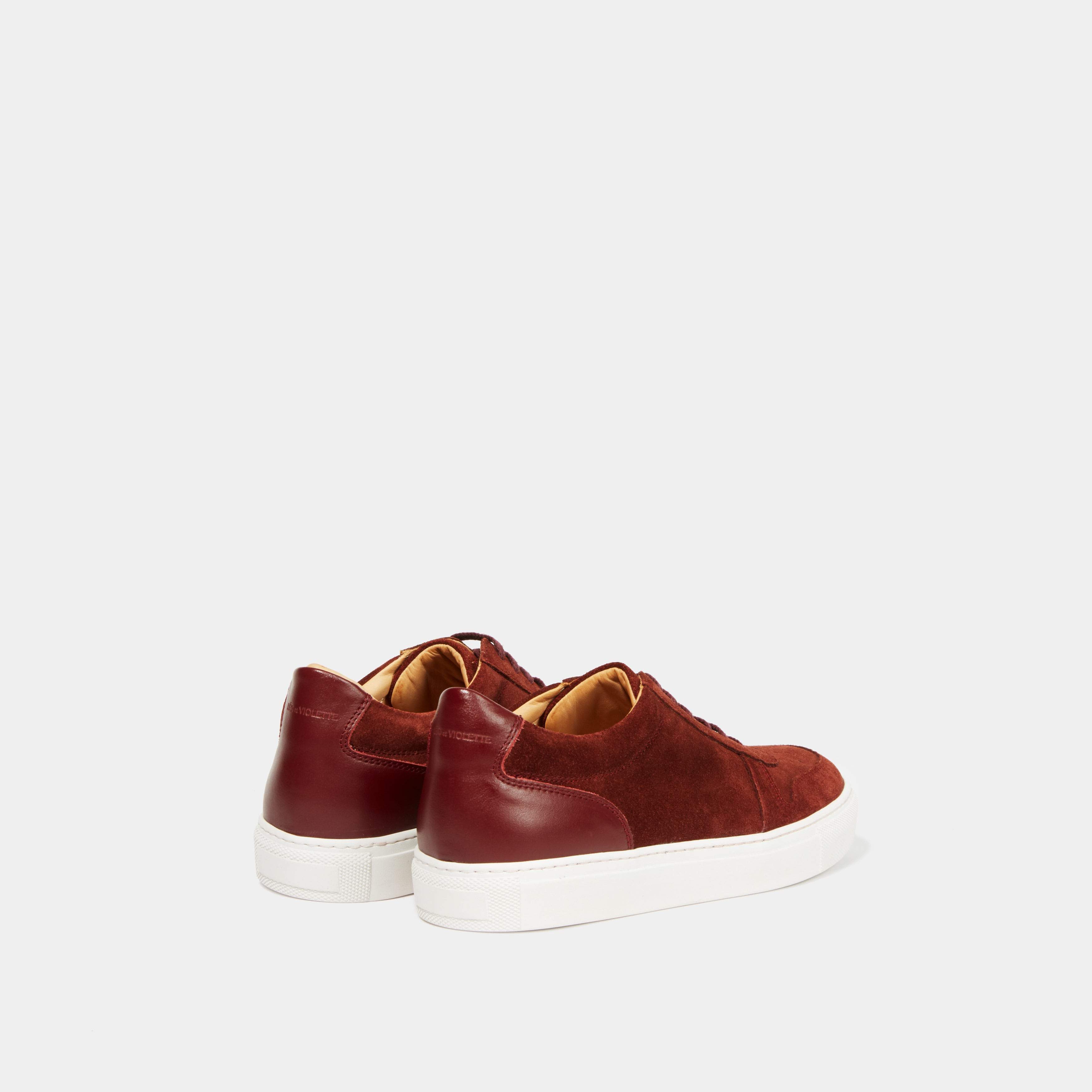 Basket femme bordeaux on sale